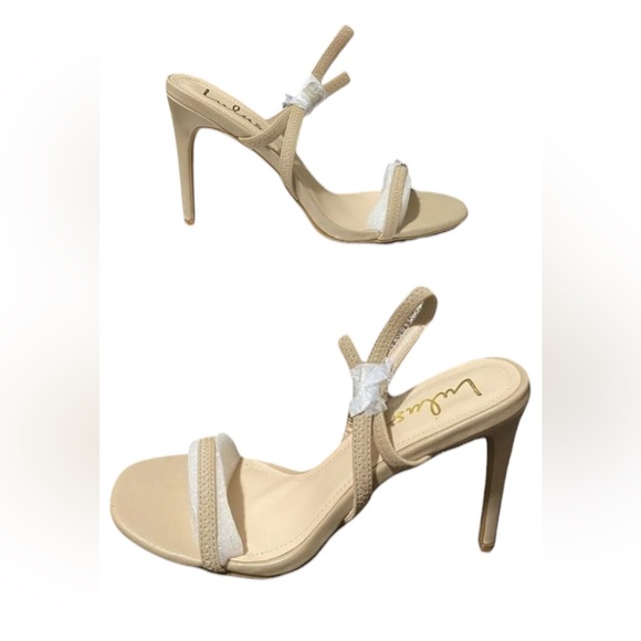 Lulus Nude Strappy Heels—New In Box - Picture 2 of 7